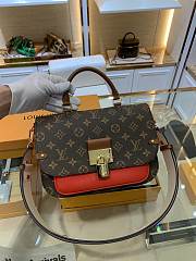 louis vuitton message bag red  m44584 - 1