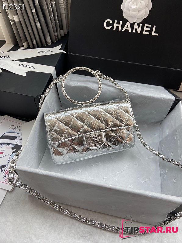 Chanel Handbag Silver AS1665 - 1