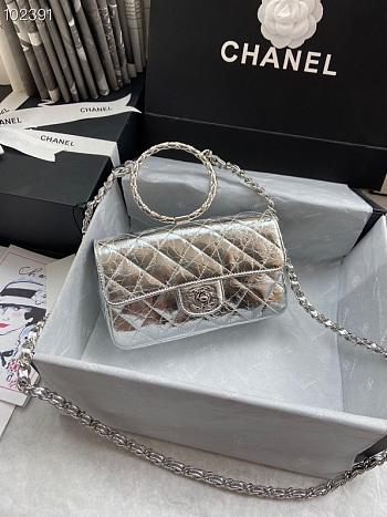 Chanel Handbag Silver AS1665