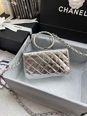 Chanel Handbag Silver AS1665 - 4