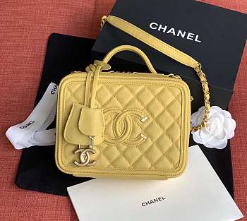 Chanel Chain Camera Bag Yellow 17cm-21cm