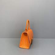 Balenciaga Hourglass Small Top Handle Bag (Orange) 23cm - 3