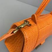 Balenciaga Hourglass Small Top Handle Bag (Orange) 23cm - 4