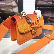 CHANEL Orange Gradient Chain Bag - 5