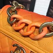 CHANEL Orange Gradient Chain Bag - 2