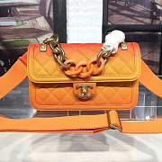 CHANEL Orange Gradient Chain Bag - 1