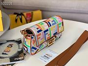 FENDI BAGUETTE Beige canvas bag 8BR600ABHKF1AQK - 2