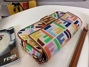 FENDI BAGUETTE Beige canvas bag 8BR600ABHKF1AQK - 5