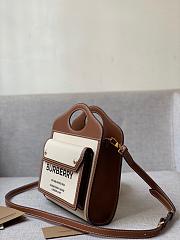 BURBERRY Mini Two tone Pocket Bag Natural Malt (Malt Brown) 80317461 - 6