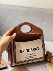 BURBERRY Mini Two tone Pocket Bag Natural Malt (Malt Brown) 80317461 - 5