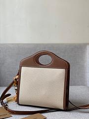 BURBERRY Mini Two tone Pocket Bag Natural Malt (Malt Brown) 80317461 - 4