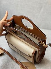 BURBERRY Mini Two tone Pocket Bag Natural Malt (Malt Brown) 80317461 - 2