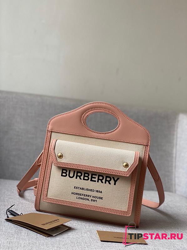 Burberry Mini Two tone Pocket Bag Natural Malt (Blush Pink) 80323311 - 1