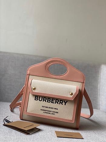 Burberry Mini Two tone Pocket Bag Natural Malt (Blush Pink) 80323311