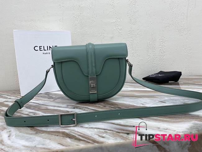 Celine Small Besace 16 Bag In Satinated Calfskin (Celadon) 188013BEY.29CN - 1