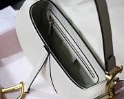 DIOR Saddle Bag (White Latte) Vevet M0446CBAA_M030 - 3