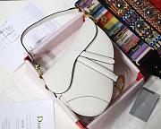 DIOR Saddle Bag (White Latte) Vevet M0446CBAA_M030 - 1