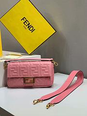 Fendi Baguette Pink Nappa Leather Bag 27x15x6cm - 2