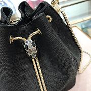 BVLGARI Serpenti Forever Bucket Bag (Black) 288625 - 5