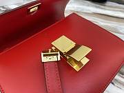 Celine Teen Classic Bag In Box Calfskin (Red) 192523DLS.27OR - 3