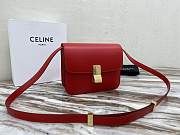 Celine Teen Classic Bag In Box Calfskin (Red) 192523DLS.27OR - 5