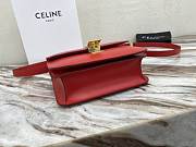 Celine Teen Classic Bag In Box Calfskin (Red) 192523DLS.27OR - 6