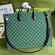 GG Multicolour large tote bag (Green and blue GG canvas) 659980 2UZAN 3368 - 4