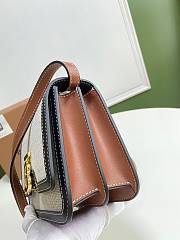 BURBERRY Small Two tone Canvas and Leather TB Bag (Back_Tan) 80306661 - 6