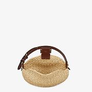 FENDI Small Crossant (Woven straw bag) 8BR790AFGJF1E1B - 5