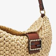 FENDI Small Crossant (Woven straw bag) 8BR790AFGJF1E1B - 6