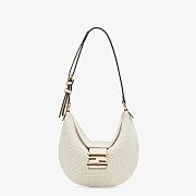 FENDI Small Crossant (White cotton bag) 8BR790AFGCF1C6R - 1