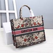 DIOR BOOK TOTE (Multicolor Flowers Embroidery) M1286ZRFX_M884 - 6