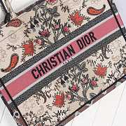 DIOR BOOK TOTE (Multicolor Flowers Embroidery) M1286ZRFX_M884 - 4