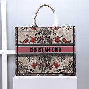 DIOR BOOK TOTE (Multicolor Flowers Embroidery) M1286ZRFX_M884 - 1