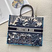 DIOR BOOK TOTE (Blue Dior Palms Embroidery) M1286ZREU_M928 - 1
