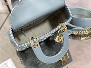 Dior Small Lady Bag (Cloud Blue Cannage Lambskin) M0538OCEA_M81B - 4