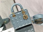 Dior Small Lady Bag (Cloud Blue Cannage Lambskin) M0538OCEA_M81B - 6