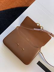 YSL Le Maillon Satchel In Smooth Leather (Brick) 6497952R20W6309 - 5