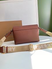 BURBERRY Leather and Vintage Check Note Crossbody Bag (Tan) 80211111 - 3