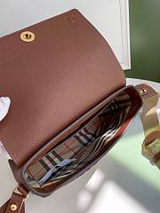 BURBERRY Leather and Vintage Check Note Crossbody Bag (Tan) 80211111 - 6