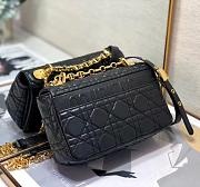 SMALL DIOR CARO BAG (Black) Supple Cannage Calfskin M9241UWHC_M900 - 4