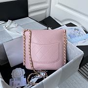 CHANEL Calfskin Large Hobo Bag with Chain Charm 2021 (Pink) AS2542 B05539 NC027 - 3