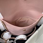CHANEL Calfskin Large Hobo Bag with Chain Charm 2021 (Pink) AS2542 B05539 NC027 - 5