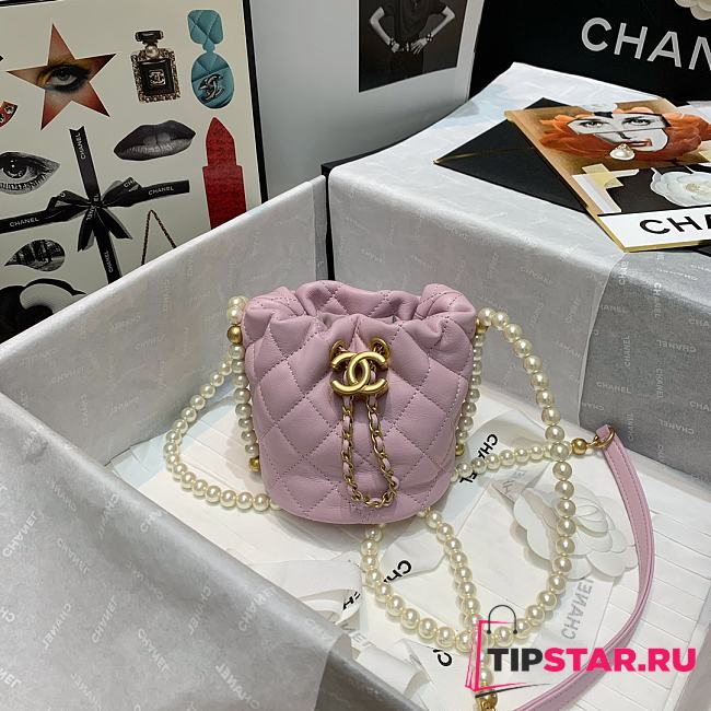 Chanel Mini Drawstring Bag (Light Pink) AS2529 B05543 NC022 - 1
