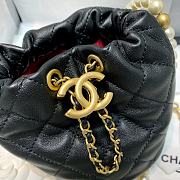 Chanel Mini Drawstring Bag (Black) AS2529 B05543 94305 - 6