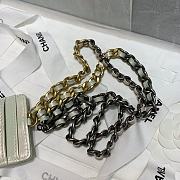 CHANEL Card Holder With Chain (White) AP2159 B05471 10601 - 3