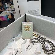 CHANEL Card Holder With Chain (White) AP2159 B05471 10601 - 1