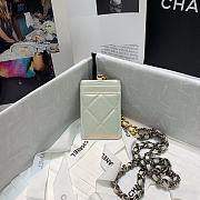 CHANEL Card Holder With Chain (White) AP2159 B05471 10601 - 4