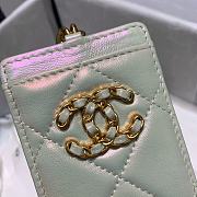 CHANEL Card Holder With Chain (White) AP2159 B05471 10601 - 2