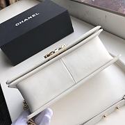 CHANEL Small Boy Chanel Handbag (White) A67085 B05839 10601 - 4